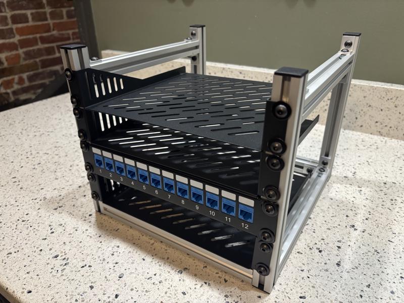 mini-rack assembled